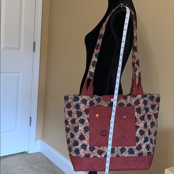 Hand sewn better than Vera Bradley cat Tote NWOT - Picture 2 of 8